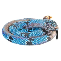 Living Earth Realistic 60 Inch Stuffed Blue Rock Rattlesnake by Wild Republic
