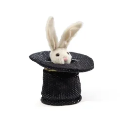 Magic Hat with Rabbit Finger Puppet by Folkmanis Puppets