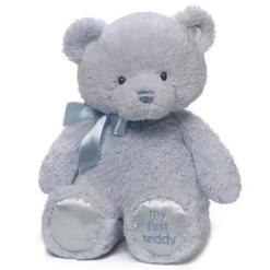 Medium Blue Baby Safe My First Teddy Bear by Gund