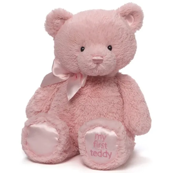 Medium Pink Baby Safe My First Teddy Bear by Gund