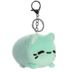 Meowchi Mint Stuffed Cat Clip On Bag Charm by Aurora