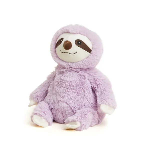 Microwavable Weighted and Scented Purple Sloth Stuffed Animal by Warmies