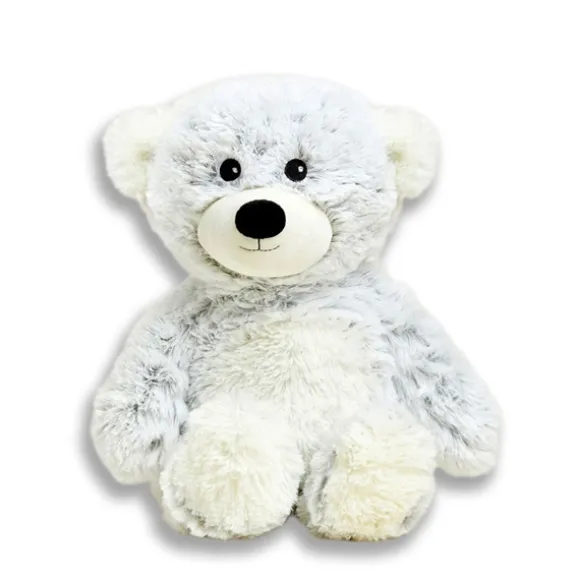 Microwavable Weighted and Scented Gray Marshmallow Bear Stuffed Animal by Warmies