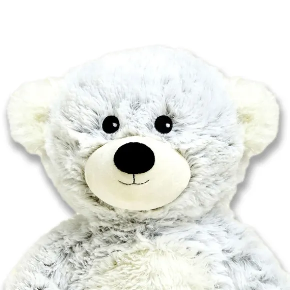 Microwavable Weighted and Scented Gray Marshmallow Bear Stuffed Animal by Warmies