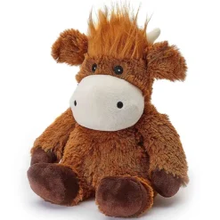 Microwavable Weighted and Scented Brown Cow Stuffed Animal by Warmies