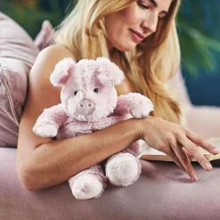 Microwavable Weighted and Scented Pig Stuffed Animal by Warmies