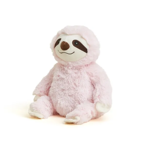 Microwavable Weighted and Scented Pink Sloth Stuffed Animal by Warmies