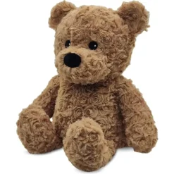 Microwavable Weighted and Scented Curly Brown Bear Stuffed Animal by Warmies