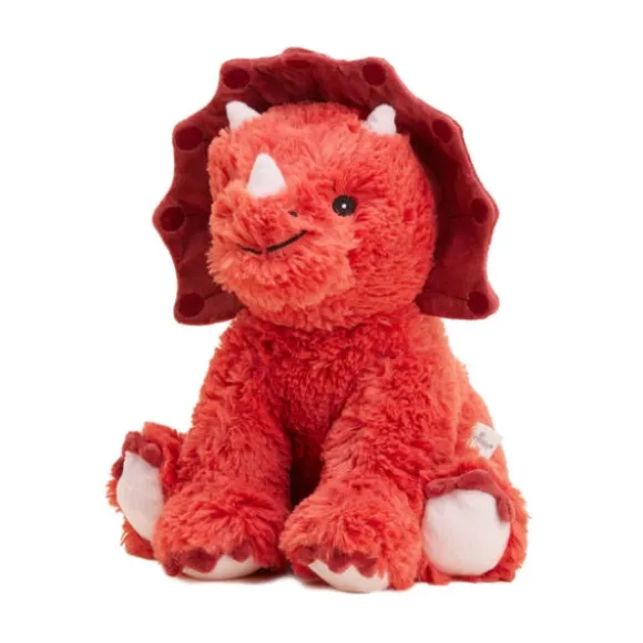 Microwavable Weighted and Scented Red Triceratops Stuffed Animal by Warmies