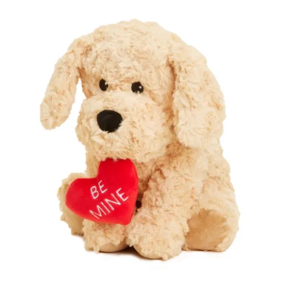 Microwavable Weighted and Scented Be Mine Golden Dog Stuffed Animal by Warmies