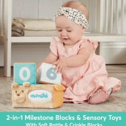 Milestones & Moments Baby Photo Prop Soft Blocks by Gund