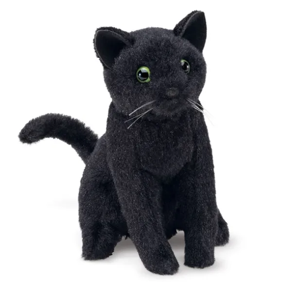 Mini Black Cat Finger Puppet by Folkmanis Puppets