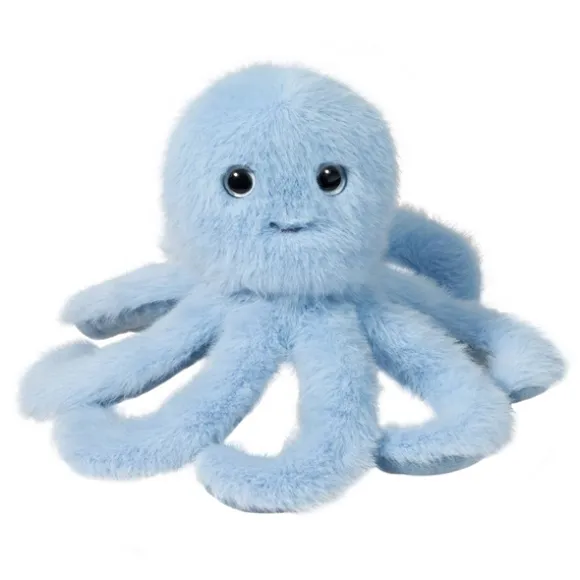 Mini Blue 9 Inch Stuffed Octopus by Douglas