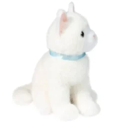 Mini 6 Inch Stuffed White Cat by Douglas