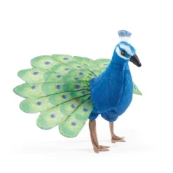 Mini Peacock Finger Puppet by Folkmanis Puppets