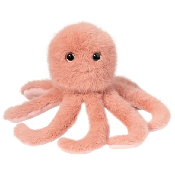 Mini Pink 9 Inch Stuffed Octopus by Douglas