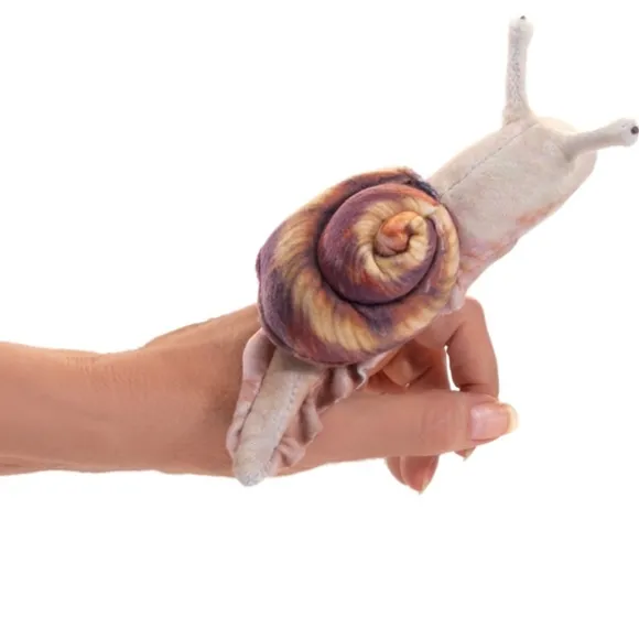 Mini Snail Plush Finger Puppet by Folkmanis Puppets