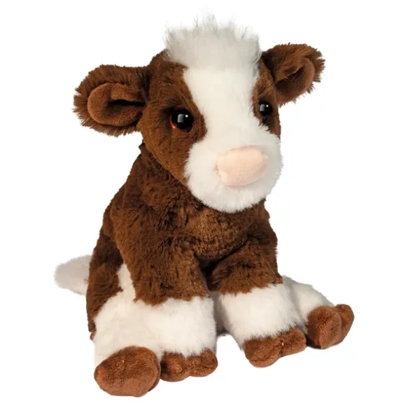 Mini Soft Bessie the 7 Inch Plush Brown Cow by Douglas