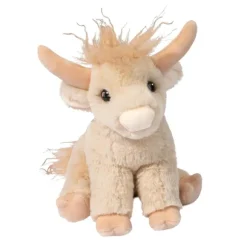 Mini Soft Laddie the 7 Inch Plush Cream Highland Cow by Douglas