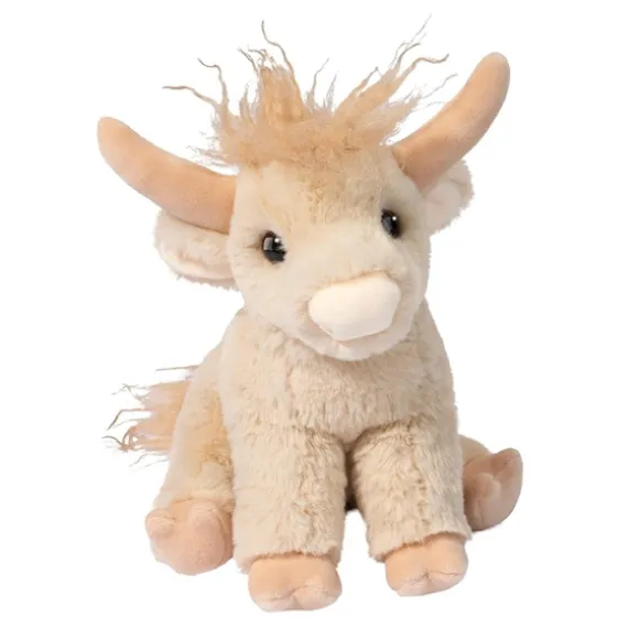 Mini Soft Laddie the 7 Inch Plush Cream Highland Cow by Douglas