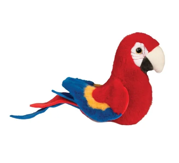 Mini Soft Mauie the 7 Inch Plush Red Parrot by Douglas