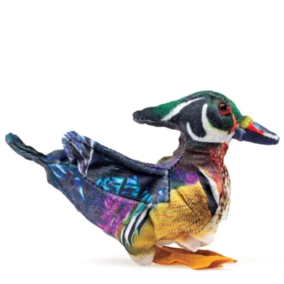 Mini Wood Duck Finger Puppet by Folkmanis Puppets