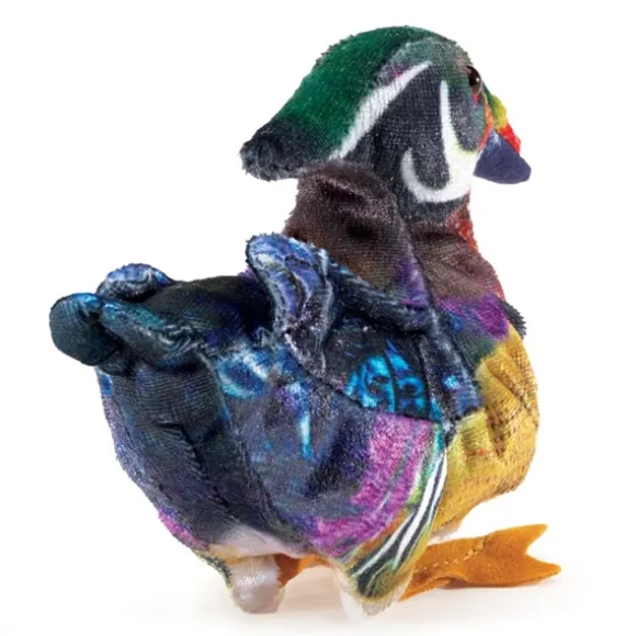 Mini Wood Duck Finger Puppet by Folkmanis Puppets