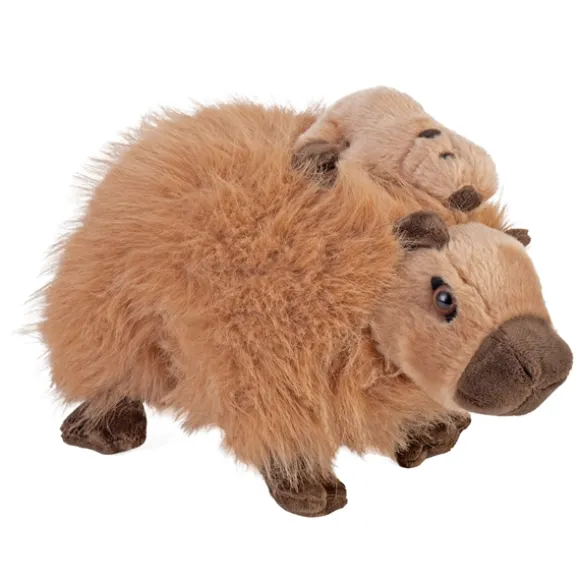 Mom and Baby Capybara Stuffed Animals by Wild Republic