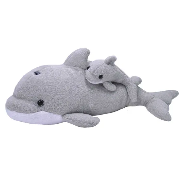 Mom and Baby Dolphin Stuffed Animals by Wild Republic