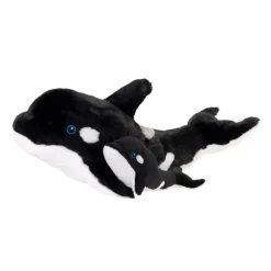 Mom and Baby Eco-Friendly Orca Stuffed Animals by Fiesta