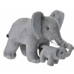 Mom and Baby Elephant Stuffed Animals by Wild Republic