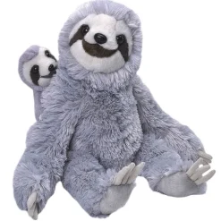 Mom and Baby Sloth Stuffed Animals by Wild Republic