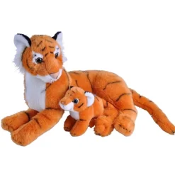 Mom and Baby Tiger Stuffed Animals by Wild Republic