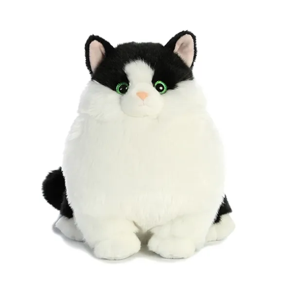 Muffins the Stuffed Tuxedo Cat Fat Cats by Aurora