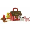 My Barnyard Friends Plush Farm Animals Playset for Babies by Ebba