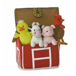 My Barnyard Friends Plush Farm Animals Playset for Babies by Ebba