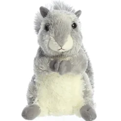 Nutty the Stuffed Gray Squirrel Mini Flopsie by Aurora