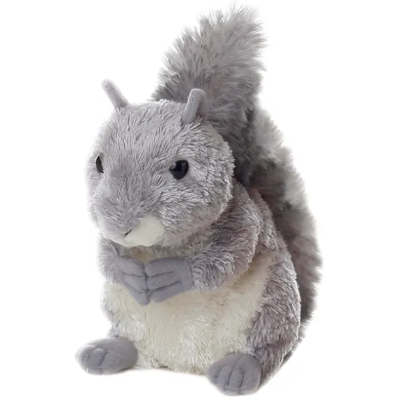 Nutty the Stuffed Gray Squirrel Mini Flopsie by Aurora