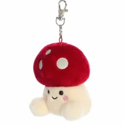 Palm Pals Clip-On 4 Inch Plush Amanita Mushroom Bag Charm by Aurora