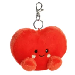Palm Pals Clip-On 4 Inch Plush Amore Heart Bag Charm by Aurora