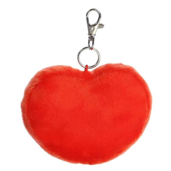 Palm Pals Clip-On 4 Inch Plush Amore Heart Bag Charm by Aurora