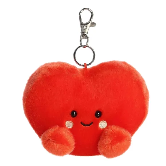 Palm Pals Clip-On 4 Inch Plush Amore Heart Bag Charm by Aurora