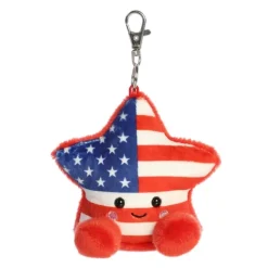 Palm Pals Clip-On 4 Inch Plush Americana Star Bag Charm by Aurora