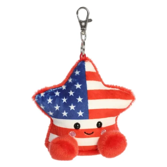 Palm Pals Clip-On 4 Inch Plush Americana Star Bag Charm by Aurora