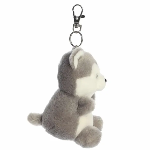 Palm Pals Clip-On 4 Inch Plush Busky Husky Bag Charm by Aurora