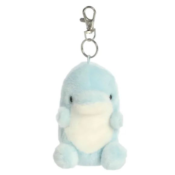 Palm Pals Clip-On 4 Inch Plush Clicks Dolphin Bag Charm by Aurora