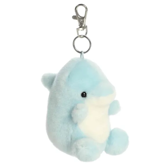 Palm Pals Clip-On 4 Inch Plush Clicks Dolphin Bag Charm by Aurora