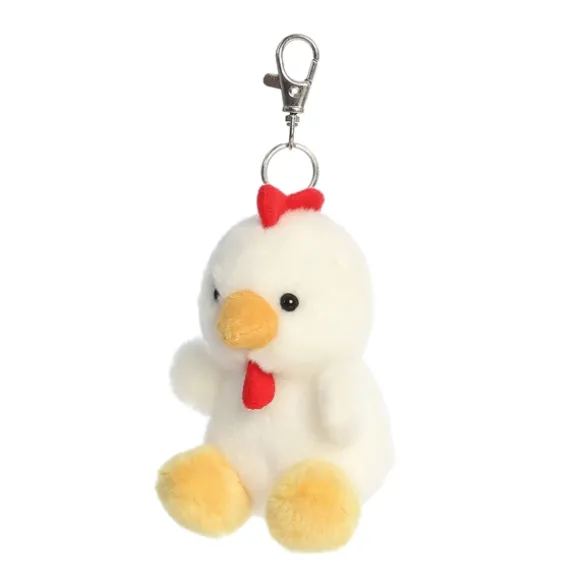 Palm Pals Clip-On 4 Inch Plush Cooper Chicken Bag Charm by Aurora