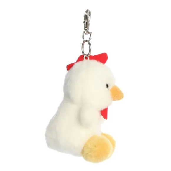 Palm Pals Clip-On 4 Inch Plush Cooper Chicken Bag Charm by Aurora