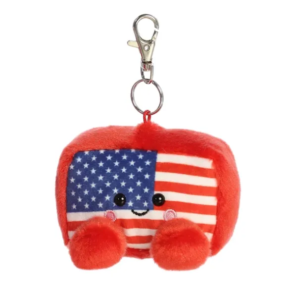 Palm Pals Clip-On 4 Inch Plush Indivisible Flag Bag Charm by Aurora